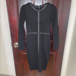Kardashian Kollection Black Long Sleeve Dress